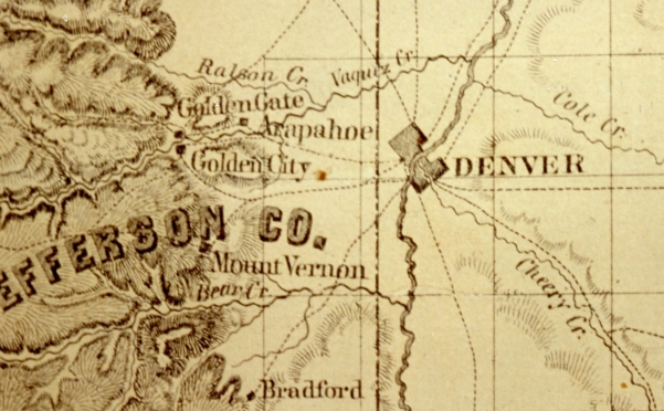 Gold Rush Map 1861